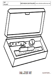 okul-öğeleri boyama sayfaları